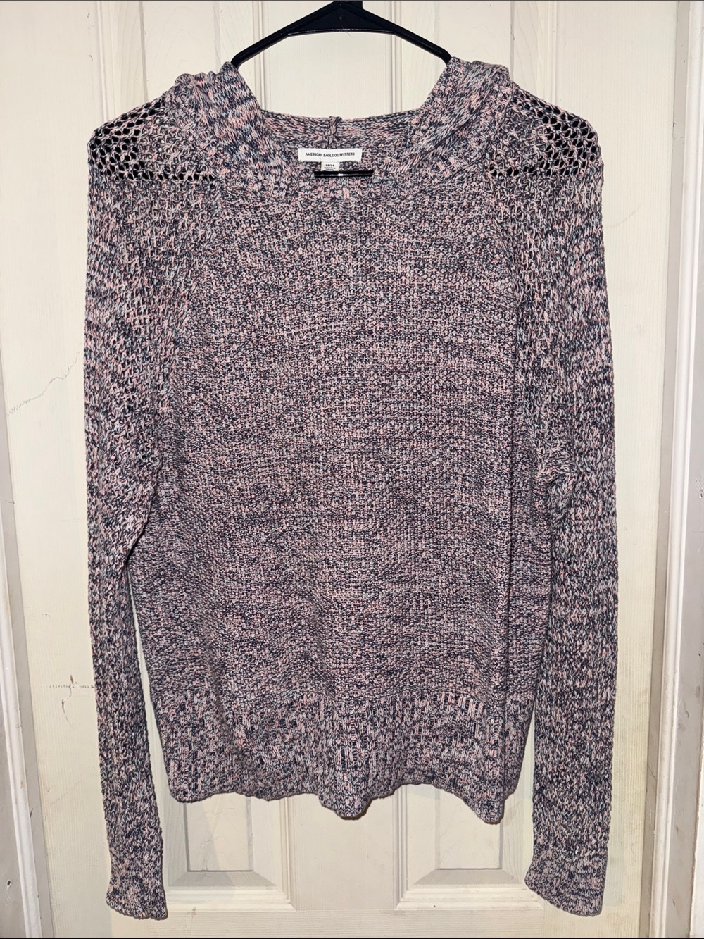American Eagle Marled Pink Knit Women's Sweater